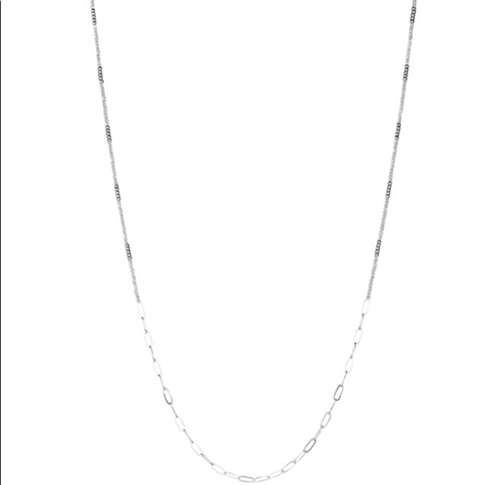 MARLYN SCHIFF
Crystal & Link Mask Chain in Silver